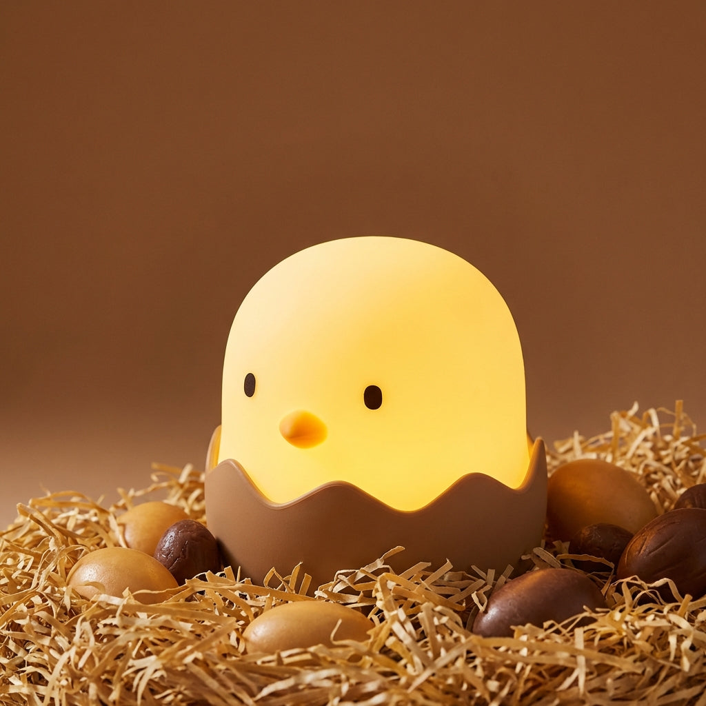 Veilleuse Bébé LED Rechargeable – Design Œuf Mignon