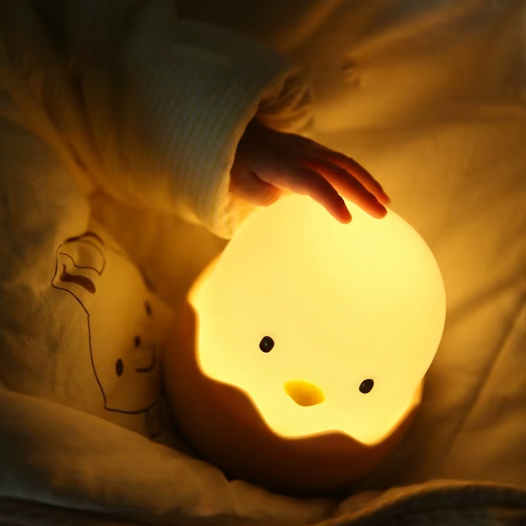 Veilleuse Bébé LED Rechargeable – Design Œuf Mignon