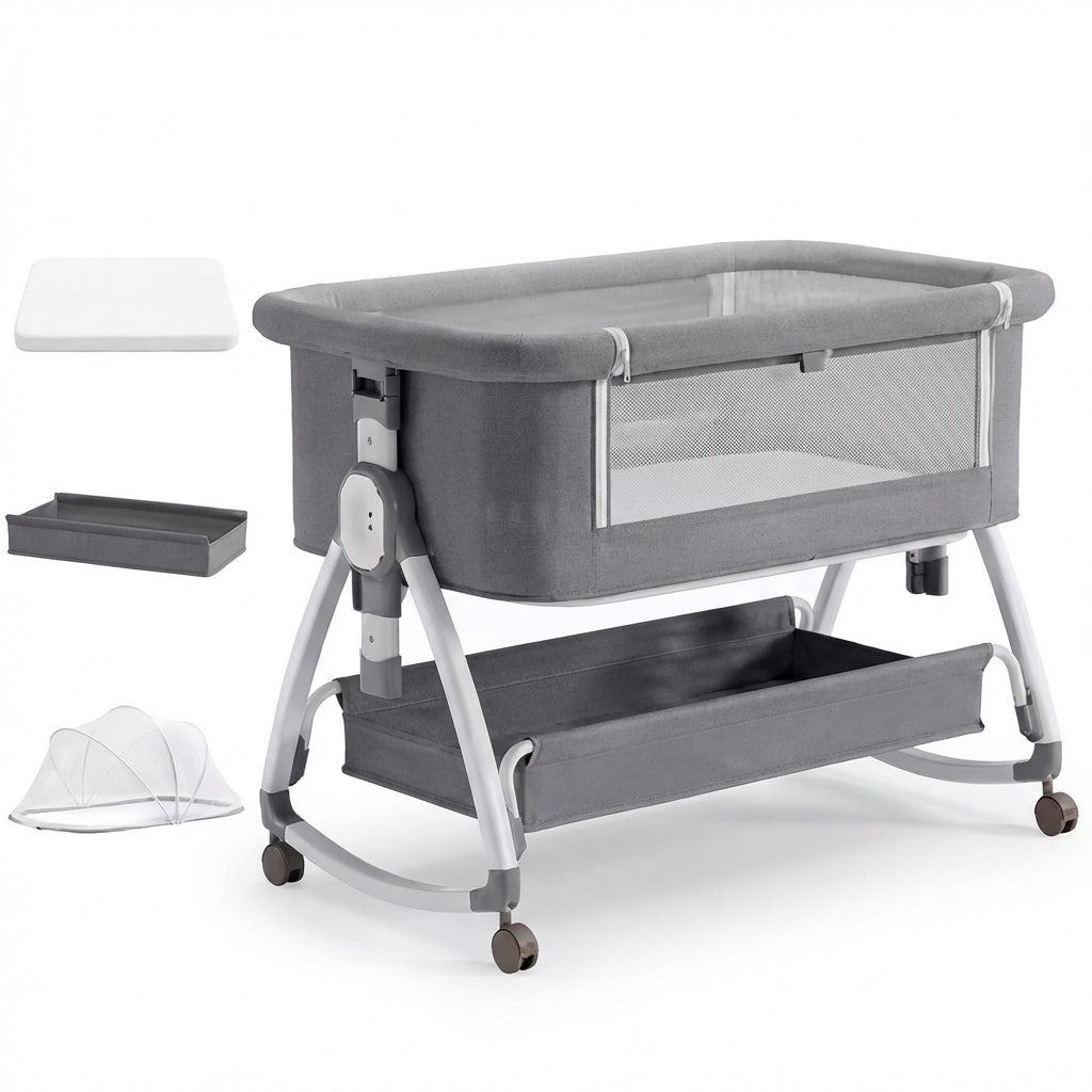 Berceau cododo 3-en-1 Multifonction - Gris